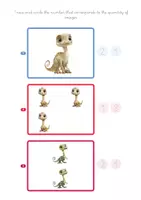 anteprima - Esercizi - Quantità e Numeri DINOSAURI INGLESE Vol.2 - Pagina 2