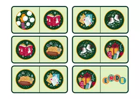 Vorschau - Spiele - Winteraktivitäten - Bildgestütztes Domino – Spielerisches Lernen in der Vorschule - Seite 3