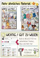 Vorschau - Mal- und Bastelvorlagen - Schneemann würfeln und malen / Schneemänner + Kreatives Schreiben & Ausmalbilder - Seite 1