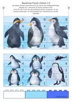 Vorschau - Stationenlernen - 🐧 Pinguin Puzzle Duplo® Zahlenreihe 1-5 Winter - Seite 2