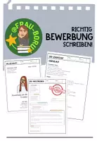 Vorschau - Arbeitsblätter - Richtig Bewerbung schreiben - Deckblatt
