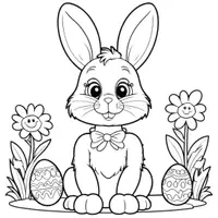 Vorschau - Mal- und Bastelvorlagen - Ostern Ausmalbilder - 4 Malvorlagen - Seite 1