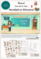 Vorschau - Arbeitsblätter - Feliz Navidad: Descubre las tradiciones navideñas alemanas en español A1 - Deckblatt