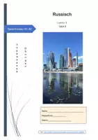 Vorschau - Arbeitsblätter - Russisch Übungen Lektion 9 - Deckblatt