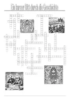 Vorschau - Arbeitsblätter - Ein kurzer Ritt durch die Geschichte - Rätsel (incl. Lösung) - Deckblatt