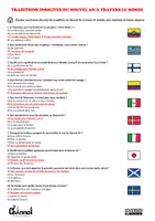 Aperçu - Feuilles d'exercices - TRADITIONS DU NOUVEL AN À TRAVERS LE MONDE - Écouter - Page 2