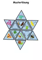 Vorschau - Arbeitsblätter - Legestern Frühling Wortschatz - DaZ/DaF, Deutsch (Klassen 1 und 2) - Seite 2