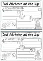 Vorschau - Arbeitsblätter - Zwei Wahrheiten eine Lüge: Weihnachtsferien / Silvester - Seite 3