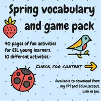 Vista previa - Juegos / Gamificación - Spring and Easter Bundle | Packs, Escape Rooms | ESL activities - página 2