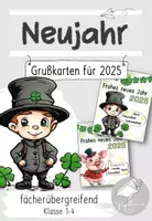 Vorschau - Bildkarten - Neujahr | Grußkarten für 2025 - Deckblatt
