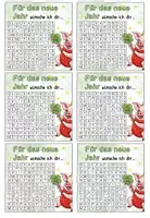 Vorschau - Spiele - Neujahr Grußkarten | Suchsel mit Glückwünschen - Seite 3