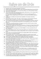 Vorschau - Arbeitsblätter - Rallye um die Erde (incl. Lösung) - Deckblatt