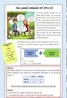 Vorschau - Arbeitsblätter - Einfach erklärt! - Das passé composé mit être (1) - Bildung und Angleichung - Seite 2