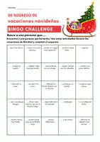 Vorschau - Arbeitsblätter - Vacaciones navideñas- Bingo Challenge - Deckblatt