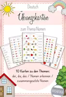 Vorschau - Stationenlernen - Nomen - 2. Klasse - Übungskarten - Deckblatt