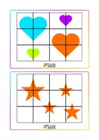 Vista previa - Tarjetas / Manipulativos - Puzzles con mosaicos - juego de lógica - página 2