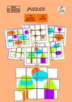 Vista previa - Tarjetas / Manipulativos - Puzzles con mosaicos - juego de lógica - Portada