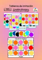 Vista previa - Tarjetas / Manipulativos - Juego de imitación para trabajar la percepción espacial - Portada