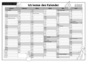 Vorschau - Unterrichtsreihen - Materialpaket - Kalender - Selbstlernheft & Jahreskalender - Das Jahr - Seite 3