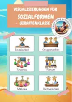 Vorschau - Präsentationen/Tafelbilder - Visualisierung Sozialformen Giraffenklasse - Deckblatt