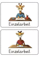 Vorschau - Präsentationen/Tafelbilder - Visualisierung Sozialformen Giraffenklasse - Seite 3