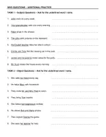 Vorschau - Arbeitsblätter - Who questions (subject and object questions) - Seite 3