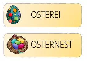 Vorschau - Unterrichtsreihen - Laufdiktate zum Wortschatz Ostern - Seite 1