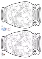 Vorschau - Mal- und Bastelvorlagen - Blütenzweige in Chinesischer Vase malen und basteln - Seite 3