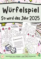 Vorschau - Arbeitsblätter - Neujahrspaket: Würfelspiel, Wimmelbild & Kreatives Schreiben - Seite 1