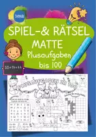 Vorschau - Arbeitsblätter - Spiel- & Rätselmatte "Plusaufgaben bis 100" | Rechnen - Malen & Rätseln | Aufgaben für Schnelle | Ich bin fertig Aufgaben | Lückenfüller - Deckblatt