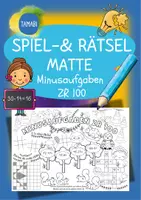Vorschau - Mal- und Bastelvorlagen - Spiel- & Rätselmatte "Minusaufgaben bis 100" | Rechnen - Malen & Rätseln | Aufgaben für Schnelle | Ich bin fertig Aufgaben | Lückenfüller - Deckblatt