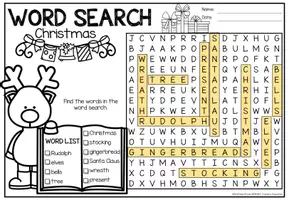 Aperçu - Feuilles d'exercices - Word Search Puzzle (Holidays 1) | Anglais - Bundle (Kit) - Page 2