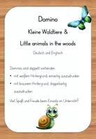 Vorschau - Spiele - Domino Kleine Waldtiere Deutsch + Englisch - Seite 1