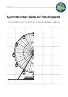 Vorschau - Arbeitsblätter - Symmetrischer Spaß zur Faschingszeit - Seite 2
