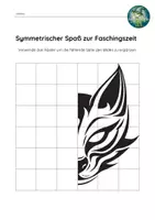 Vorschau - Arbeitsblätter - Symmetrischer Spaß zur Faschingszeit - Seite 3