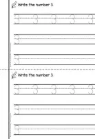 anteprima - Esercizi - Gratuito: All About The Number 3 - Booklet Inglese Matematica - Pagina 3