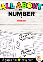 Προεπισκόπηση - Φύλλα εργασίας - Δωρεάν: All About The Number 3 - Booklet Αγγλικά Μαθηματικά - Εξώφυλλο