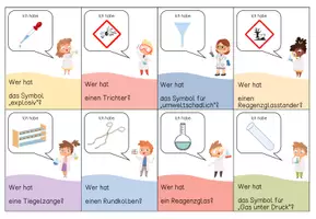 Vorschau - Spiele - Ich habe - Wer hat? Gefahrstoffsymbole und Laborgeräte - Seite 2