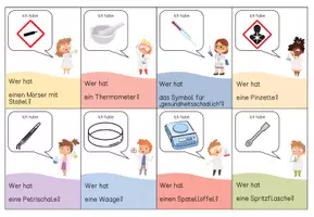 Vorschau - Spiele - Ich habe - Wer hat? Gefahrstoffsymbole und Laborgeräte - Seite 3