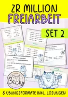 Vorschau - Aufgabenkarten - Orientierung im ZR Million (Freiarbeitsmaterial Set 2) - Deckblatt