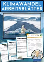Vorschau - Arbeitsblätter - KLIMAWANDEL: Arbeitsblätter zum Klimawandel - Erdkunde für die Sek 1 - Deckblatt