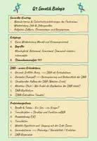 Vorschau - Unterrichtsreihen - Verlaufsplan Q1 Biologie Genetik (nach KCGO Hessen) - Deckblatt
