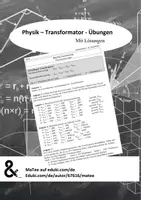 Vorschau - Arbeitsblätter - Transformator - Übungsaufgaben mit Lösungen - Deckblatt