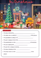 Vorschau - Arbeitsblätter - On Christmas - Wimmelbild und Aufgaben, inkl. Vokabeln und Useful phrases | Englisch, 5./6. Klasse, Christmas - Seite 3