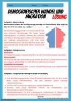 Vorschau - Arbeitsblätter - Demografischer Wandel - Arbeitsblatt mit Lösungen - Bevölkerung und Migration - Erdkunde Klasse 9/10 - Seite 1