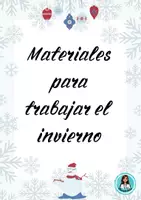 Vista previa - Tarjetas / Manipulativos - Materiales para trabajar el invierno - Portada