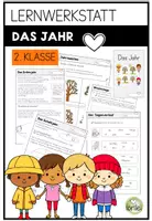 Vorschau - Arbeitsblätter - Das Jahr – Lernwerkstatt für den Sachunterricht und Deutsch - Deckblatt