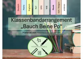Vorschau - Stundenentwürfe - Klassenbandarrangement "Bauch Beine Po" von Shirin David - Deckblatt