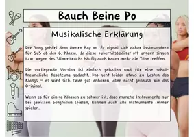 Vorschau - Stundenentwürfe - Klassenbandarrangement "Bauch Beine Po" von Shirin David - Seite 1