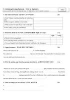 Vorschau - Klassenarbeiten - Listening Comprehension | Hörverstehen | Jobs in Australia - Seite 2